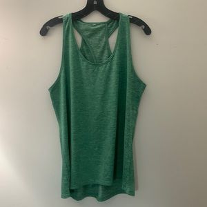 NWOT green keyhole back tank size Large